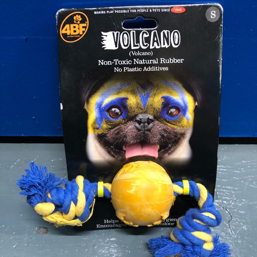 4BF Lucha Libre Mask Dog Toy - Volcano Chewing Non Toxic Rubber